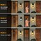Auzev Solar Sconce Lights Outdoor Wall Mount Solar Porch Light Exterior Waterproof with 3 Lighting Modes and Motion Sensor 3000K Dusk to Dawn Wall Lantern for Garage Front Door Home Barn Shed House 2P