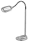 LIGHT IT! LIGHT IT By Fulcrum 20072401 MultiFlex LED Floor Magnifier Lamp Silver Single pack