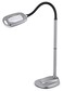 LIGHT IT! LIGHT IT By Fulcrum 20072401 MultiFlex LED Floor Magnifier Lamp Silver Single pack