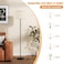 Ambimall 60 Modern Floor Lamp with Shade Tall Lamps for Living Room Bedroom Office Dining Room Beige Shade with Black PoleWithout Bulb