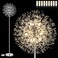 BesLowe 69 Crystal Floor Lamp for Living Room Modern Standing Lamp with 738PCS K9 Crystals Tall Lamp Pole Light for Bedroom Office Mid Century Silver Floor Lighting with 9 LED Bulbs Chrome
