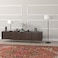 Henn&amp;Hart HennHart 2Light Floor Lamp with Fabric Shade in Blackened BronzeRustic OakWhite Floor Lamp for Home Office Bedroom Living Room 61 Tall