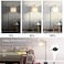 LALISU Modern Floor Lamp 3Ways Dimmable Standing Lamp with Linen Shade Adjustable Height FootStep Switch Reading Lamp for Living Room Bedroom Office 9W Bulb Included Black