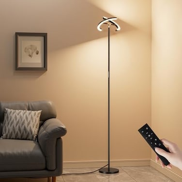 PreeOtti Floor Lamps for Living Room 40W2400LM Rotatable LED Floor Lamp with Touch Remote Control 70 Tall Standing Lamp Stepless Dimmable Modern Torchiere Corner Lamp for Bedroom Office