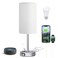 Fenmzee Touch Bedside Lamp White 3Way Dimmable USB A C Charging AC Outlet 174inch Medium
