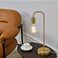 Globe Electric 67433 Holden 18 Table Lamp Matte Brass Modern Night Stand Bedroom Dcor Living Room Bedside Light