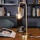 Globe Electric 67433 Holden 18 Table Lamp Matte Brass Modern Night Stand Bedroom Dcor Living Room Bedside Light