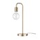 Globe Electric 67433 Holden 18 Table Lamp Matte Brass Modern Night Stand Bedroom Dcor Living Room Bedside Light