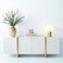 Brightech Kai LED Table Lamp with USB Port Small Bedside Reading Modern Desk Lamp Nightstand Light with Ambient Lighting for Bedroom Living Room Office Modern Globe Lamp Shade Brass Finish