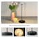 eypid Cordless Table LampsRechargeable Led Touch Bar Lamp Portable Battery Desk Lamp2 Level Brightness Dimmable Night LightMinimalist Design for Living RoomRestaurantCouple DinnerBlack