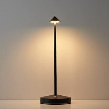 eypid Cordless Table LampsRechargeable Led Touch Bar Lamp Portable Battery Desk Lamp2 Level Brightness Dimmable Night LightMinimalist Design for Living RoomRestaurantCouple DinnerBlack
