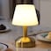 KDG Modern Cordless Small Table Lamps Portable LED Dimmable Desk Lamp 4000mAh Rechargeable Battery Operated Lighting for Restaurant Bedroom Bedside Bar Outdoor Camping Night LightGold