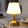 KDG Modern Cordless Small Table Lamps Portable LED Dimmable Desk Lamp 4000mAh Rechargeable Battery Operated Lighting for Restaurant Bedroom Bedside Bar Outdoor Camping Night LightGold