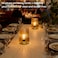 LUSHARBOR Battery Operated Decorative Lamp with Timer Small Cozy Table Lamp for Bedside Home Decor Aesthetic Cordless Battery Powered Accent Lamp for Living Room Shelf Amber
