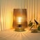 LUSHARBOR Battery Operated Decorative Lamp with Timer Small Cozy Table Lamp for Bedside Home Decor Aesthetic Cordless Battery Powered Accent Lamp for Living Room Shelf Amber