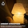MJ PREMIER Mushroom Lamp Battery Operated Lamps Timer Cordless Table Lamp with LED Bulb for Power Light Decorative Home Decor for Living Room Kitchen Bedroom Cloud