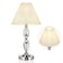 KIVDITZO Rechargeable Table Lamp With Touch DimmerAcrylic Cordless Lamp with 4400mAh Battery Operated3Level BrightnessPleated Linen Fabric ShadePortable Cordless Table Lamp for DinnerPatioBulb Include