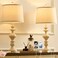 SAIWEYA 275 Farmhouse Table Lamps Set of 2 Bedside Nightstand Lamp with USB CA Ports AC Outlet 3 Way Dimmable Touch Lamps for Bedroom Living Room Office Rustic Lamp