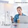 PARTPHONER Touch Control Table Lamps Set of 2 Modern Ceramic Bedside Lamp with 2 USB Ports 1 AC Outlet 3Way Dimmable White Nightstand Lamp with Fabric Shade for Living Room Bedroom LED Bulbs Included