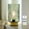 ULAROOM Cordless Lamp Rechargeable Battery Operated lamp Glass Table Lamp Remote Control Dimmable Brightness Touch Wireless Bedside Lamp for Bedroom Kitchen Dining Home Living Room Decor Green