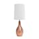 Simple Designs LT3303RGD Tear Drop Table Lamp Rose Gold