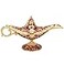 LIABI Legend Aladdin Lamp Magic Genie Wishing Light Classic Arabian Nights Costume Props Lamp Table Decor for Home Wedding Party Halloween Birthday Beautiful Gift for Women Men Purple Gold