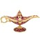 LIABI Legend Aladdin Lamp Magic Genie Wishing Light Classic Arabian Nights Costume Props Lamp Table Decor for Home Wedding Party Halloween Birthday Beautiful Gift for Women Men Purple Gold