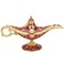 LIABI Legend Aladdin Lamp Magic Genie Wishing Light Classic Arabian Nights Costume Props Lamp Table Decor for Home Wedding Party Halloween Birthday Beautiful Gift for Women Men Purple Gold