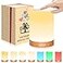 UNIFUN Touch Control Table Lamp Smart Dimmable Bedside Lamp with RGB Color Changing Warm White Light Ambient Lighting for Bedroom Living Room Holiday Gift Taller Design