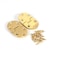 Tbest Brass Flap HingesRounded Corner Small Spring HingeSecretary Desk HingeDrop Front Desk HingeDesk Hinges Drop Front 2Pcs Brass Butler Tray Hinge Round with Screws Folding Flap