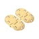 Tbest Brass Flap HingesRounded Corner Small Spring HingeSecretary Desk HingeDrop Front Desk HingeDesk Hinges Drop Front 2Pcs Brass Butler Tray Hinge Round with Screws Folding Flap