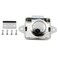 SQXBK Push Button Catch Lock Drawer Cabinet Cupboard Door Keyless Latch Knob for Catamaran RV Camper Motor Home Caravan Silver