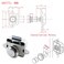 SQXBK Push Button Catch Lock Drawer Cabinet Cupboard Door Keyless Latch Knob for Catamaran RV Camper Motor Home Caravan Silver