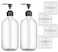 Kzeirm 2PCS Clear Dish Soap Dispenser for Kitchen with Rust Proof Pump 16 Oz Premium Hand Soap Dispenser for Bathroom Plastic Liquid Soap and Lotion DispenserBottles Set Waterproof Labels