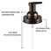 Amolliar Mason Jar Foaming Soap Dispenser Pump Lids Foaming Pump Replacement Kit for Pint Regular Mouth Mason Jar Refill Hand Soap Waterproof Labels Kitchen Bathroom Farmhouse Decor Bronze 6 Pack