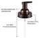 Amolliar Mason Jar Foaming Soap Dispenser Pump Lids Foaming Pump Replacement Kit for Pint Regular Mouth Mason Jar Refill Hand Soap Waterproof Labels Kitchen Bathroom Farmhouse Decor Bronze 6 Pack