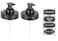 Jarmazing Products Wide Mouth Mason Jar Foaming Soap Dispenser Lids for All Wide Mouth Jars Black 2 Pack