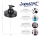 Jarmazing Products Wide Mouth Mason Jar Foaming Soap Dispenser Lids for All Wide Mouth Jars Black 2 Pack