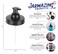 Jarmazing Products Wide Mouth Mason Jar Foaming Soap Dispenser Lids for All Wide Mouth Jars Black 2 Pack