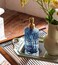 JASAI 18Oz Blue Glass Soap Dispenser with Golden Pump Refillable Bathroom soap Dispenser with Thick Glass Clear Kitchen Soap Dispenser for Dish Soap Hand soap LotionBlue