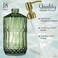 JASAI 18Oz Green Glass Soap Dispenser with Gold Rust Proof Pump Refillable Kitchen soap Dispenser for Dish Soap Soap Dispenser Bathroom for Hand soap Lotion Body Wash