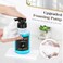 Luxspire Foaming Soap Dispenser Glass Foam Pump Soap Dispenser NonSlip Hand Soap Bottle with 5 Waterproof Labels 15 Oz Refillable Liquid Soap Bottle for Bathroom Kitchen Clear 1 Pack
