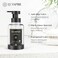 Luxspire Foaming Soap Dispenser Glass Foam Pump Soap Dispenser NonSlip Hand Soap Bottle with 5 Waterproof Labels 15 Oz Refillable Liquid Soap Bottle for Bathroom Kitchen Clear 1 Pack