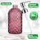 MOCLIF 16 OZ Clear Soap Dispenser with 304 Rustproof Stainless Steel Pump Bathroom KitchenRefillable Liquid Glass Soap Dispenser for Hand Soap Dish Soap LotionPurple