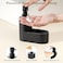 Shinowa Dish Soap Dispenser with Sponge Holder Refillable Kitchen Dish Soap Dispenser Pump 2in1 Countertop Soap Pump Dispenser for Kitchen Sink and Bathroom Gravel Black