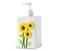 GABROC Sunflower Soap Dispenser Bathroom Ceramic Hand Soap Dispensers for Bathroom Liquid Soap Dispenser for Bathroom