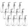 Bekith 12 Pack Foaming Soap Dispenser Pump Bottles 8oz 250ml Foaming Hand Soap Dispenser Refillable Liquid Soap Foaming Dispenser Empty Plastic Bottles for Kitchen Bathroom Commercial Clear