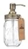 Jarmazing Products Mason Jar Soap Dispenser Brass with 16 Ounce Ball Mason Jar Made from Rust Proof Stainless Steel
