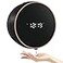 Monstake Automatic Soap Dispenser Liquid Bathroom Wall Mount Rechargeable Touchless Adjustable Auto Smart Electric Plastic Black Soap Dispenser with Clock Kitchen Hand Dish Lotion Couple Kids