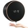 Monstake Automatic Soap Dispenser Liquid Bathroom Wall Mount Rechargeable Touchless Adjustable Auto Smart Electric Plastic Black Soap Dispenser with Clock Kitchen Hand Dish Lotion Couple Kids